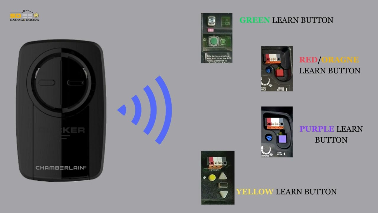 How to program universal chamberlain garage door opener remote ?