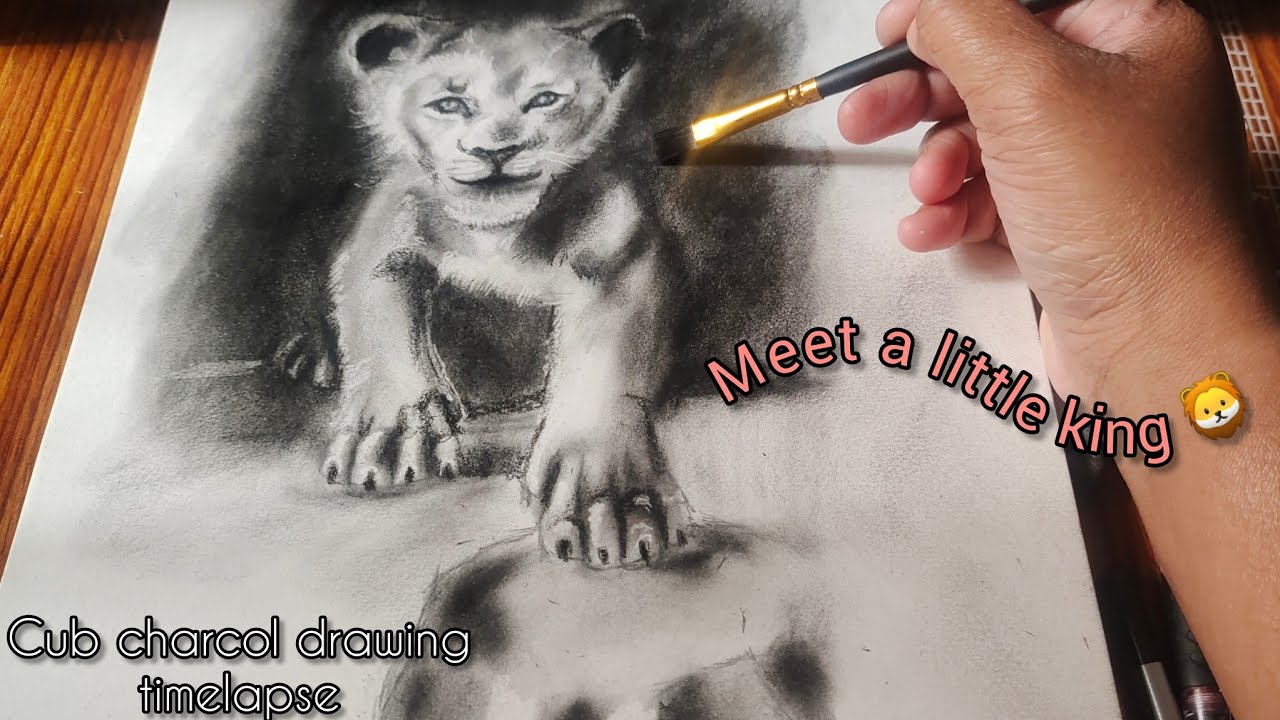 Nature’s Perfection: Sketching the Beauty of Adaptation | Lion king drawing #art #painting #YouTube 