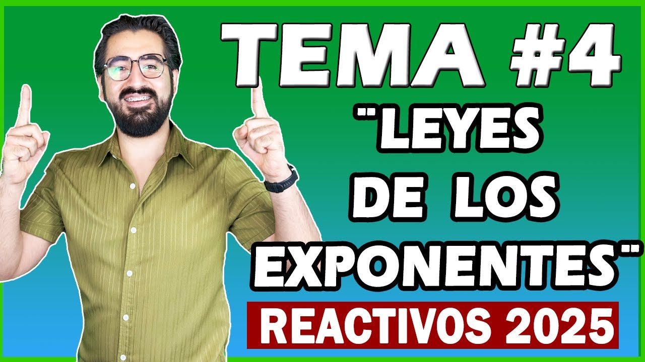 🔴 EN VIVO: Leyes de los exponentes desde CERO 🎯 (EXANI II 2025)
