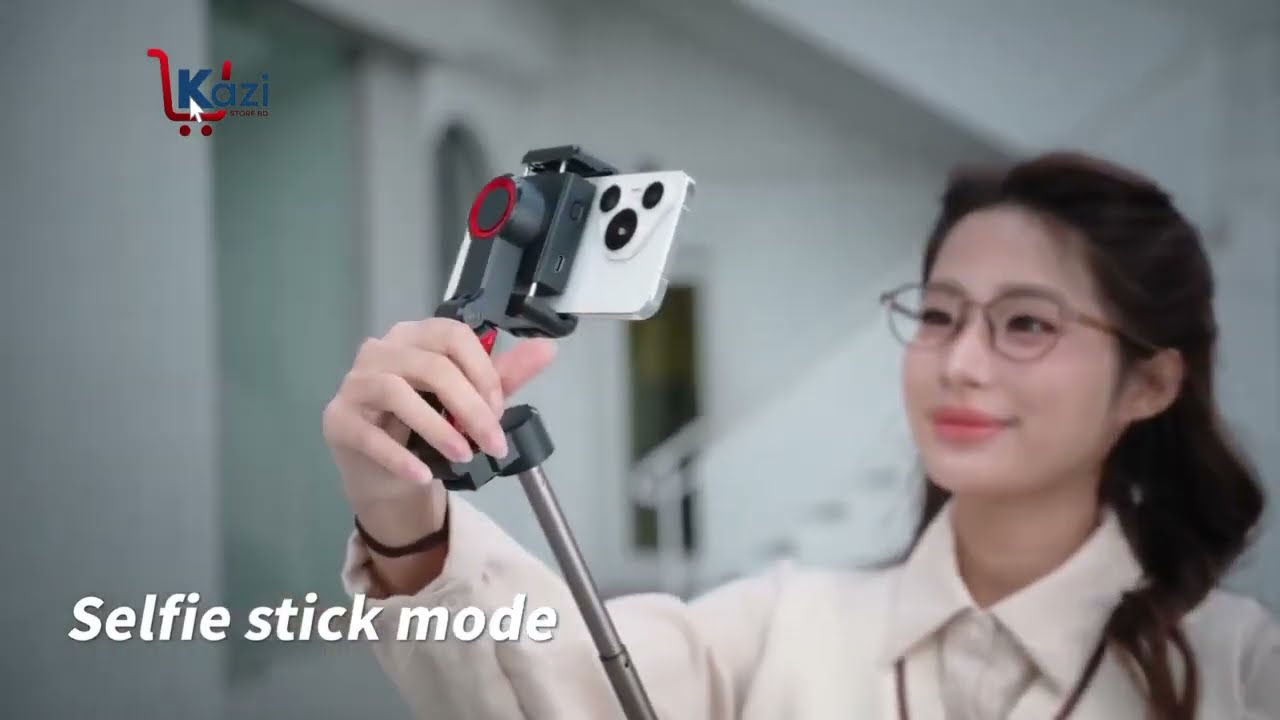 C16 Handheld Gimbal Stabilizer AI Face Tracking Smart Selfie Stick Tripod & Wireless Remote