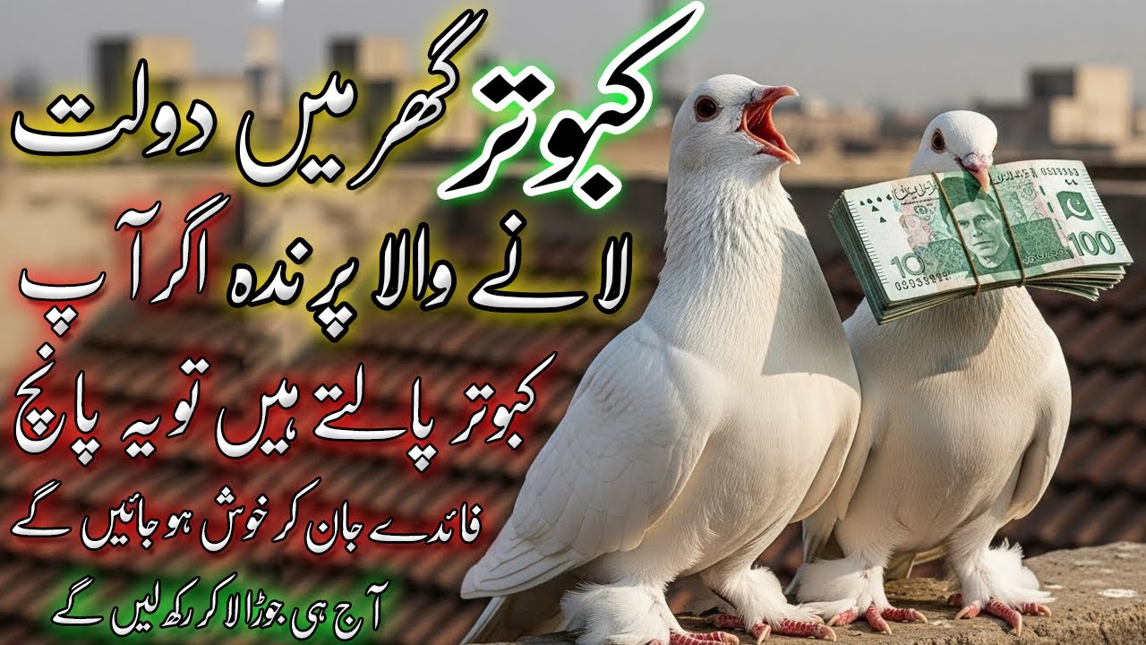 Kabootar Ghar Mein Dolat Barkat Lanay Wala Parinda | Benefits Of Keeping Pigeons at Home
