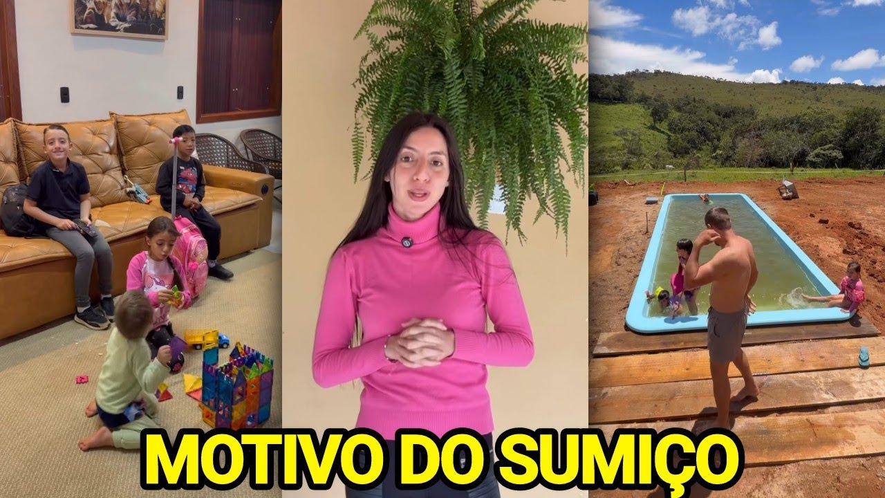 SARA KELLEN EXPLICA MOTIVO DO SUMIÇO E ARRUMA AS CRIANÇAS PARA ESCOLA 