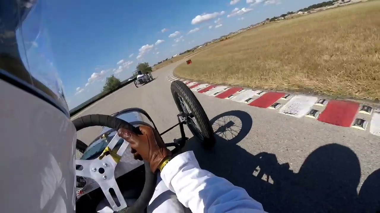 Cyclekarts on a Racetrack OctoberFESTival of Speed 1st lap of the 2.4hr main event