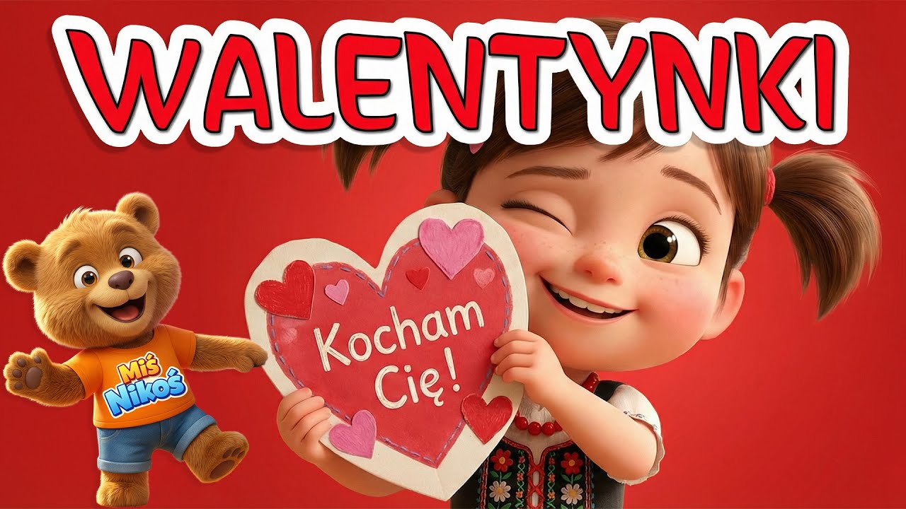 WALENTYNKI  ❤️ Piosenki dla Dzieci | Miś Nikoś
