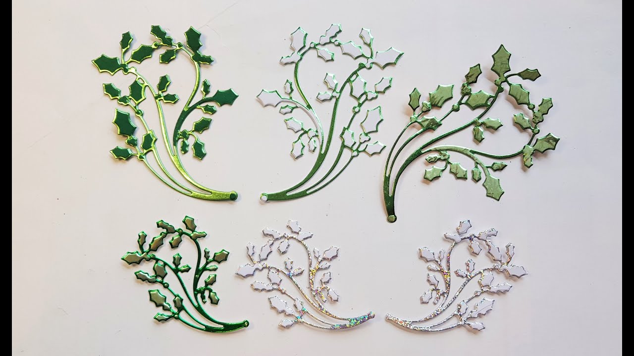 Foiled Embellishments using Mirrored Die Sets