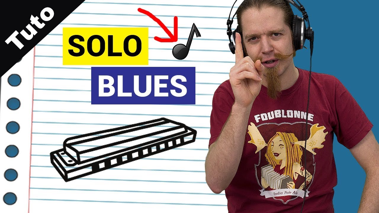 Comment faire un Solo Blues facile à l'harmonica avec seulement 1 Note (niveau débutant)