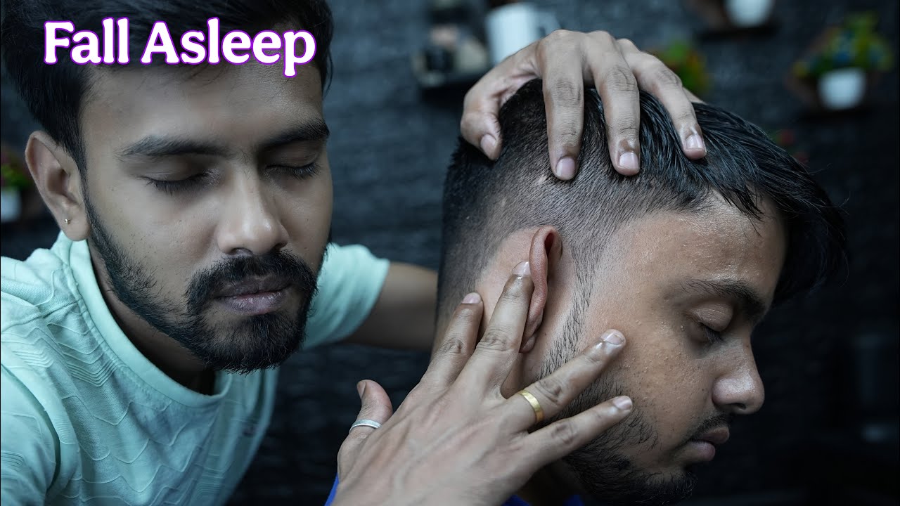 Fall Asleep Fast with ASMR Head Scratching & Tapping Massage | ASMR Ear Neck & Forehead Massage