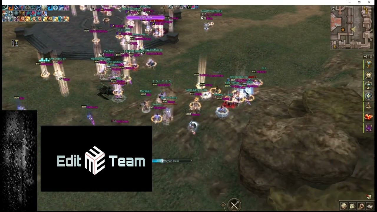 L2 Trinity Edit Team vs All The Server(Solten Folysai-RaidBoss)