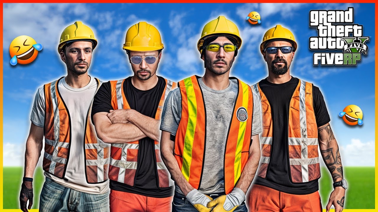 Trolling roleplayers as a construction crew on GTA RP