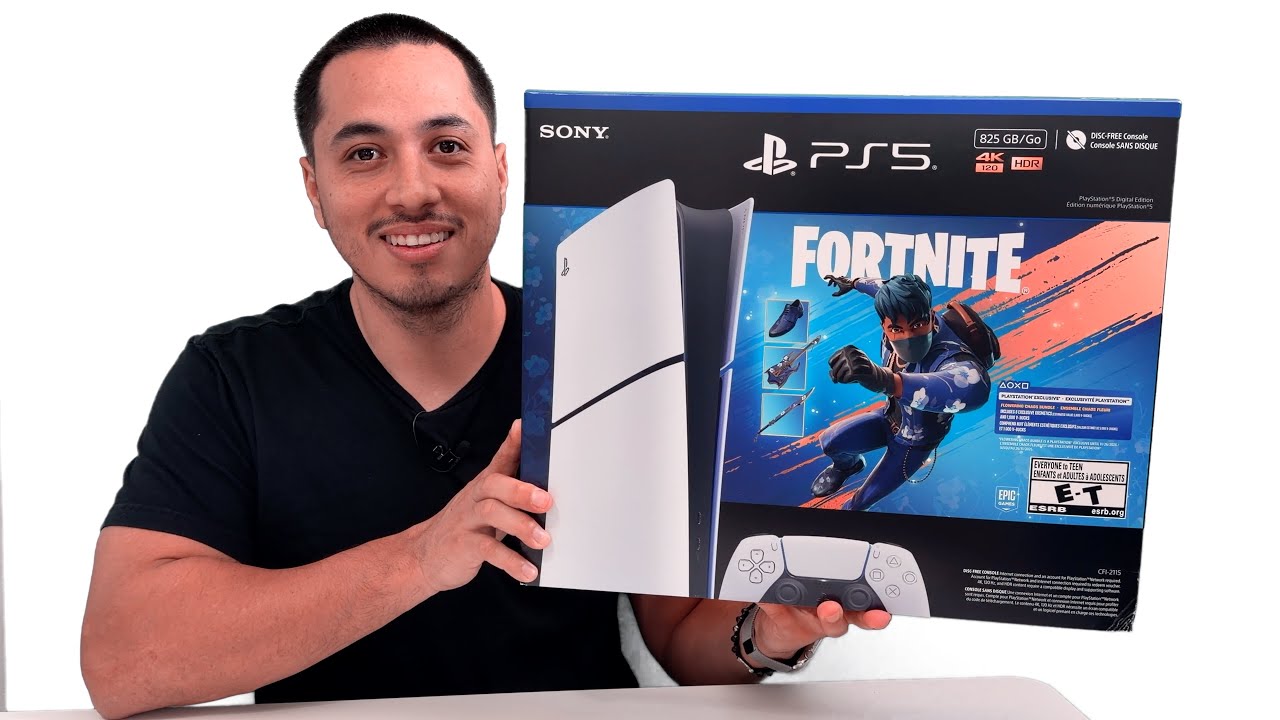 Распаковка набора Fortnite Flowering Chaos для PS5 Slim
