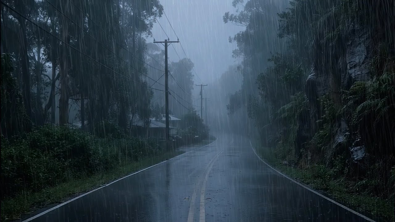 Beat insomnia in 5 minutes with soothing night rain sounds for sleep and relaxation