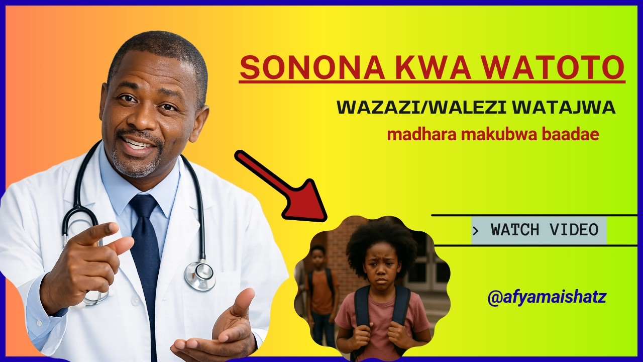 Stress kwa watoto, usichukulie poa.