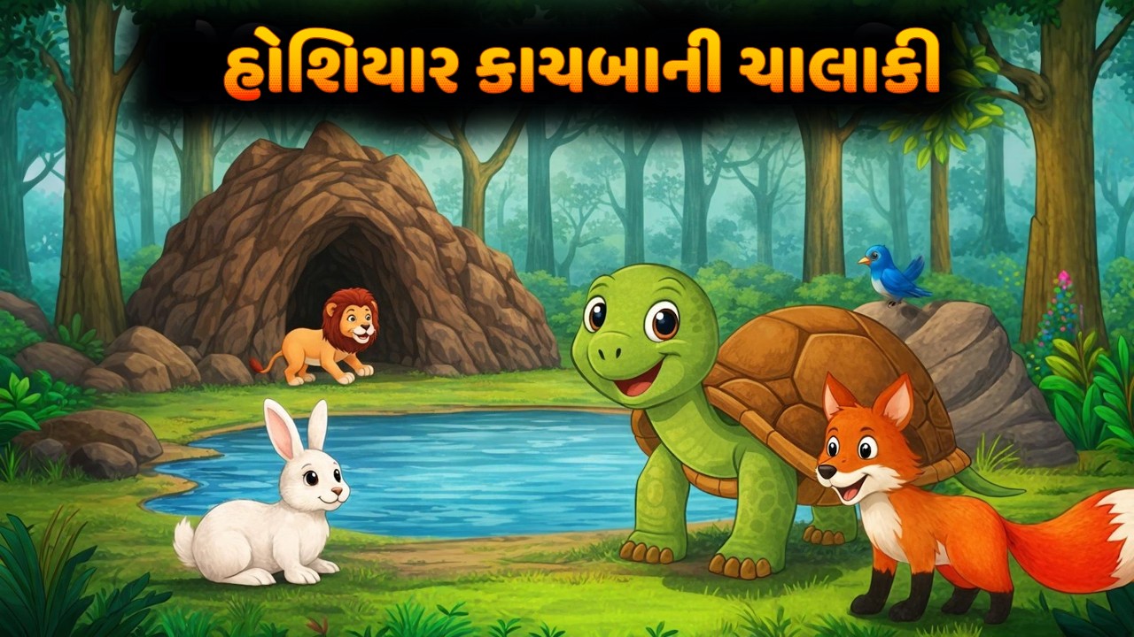 હોશિયાર કાચબાની ચાલાકી | Chalak Kachba ni Hoshiyari | Gujarati Bal Varta | Gujarati Cartoon