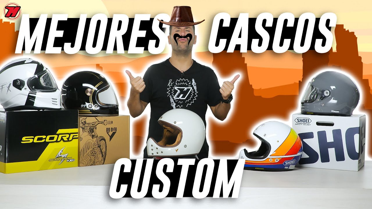 Mejores CASCOS MOTO CUSTOM. ¿Cuál escoger? TOP 5 🏍️🔥