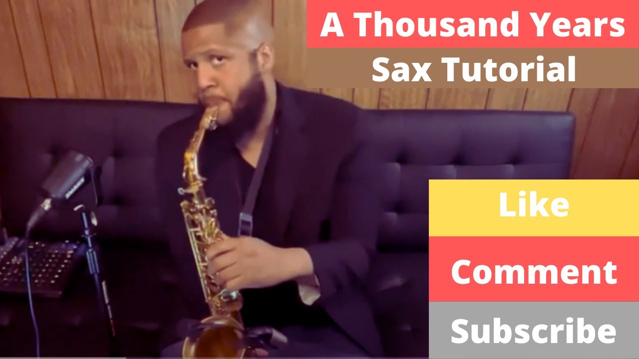 A Thousand Years - Christina Perry (Saxophonist Shad Sax Tutorial) with Notes