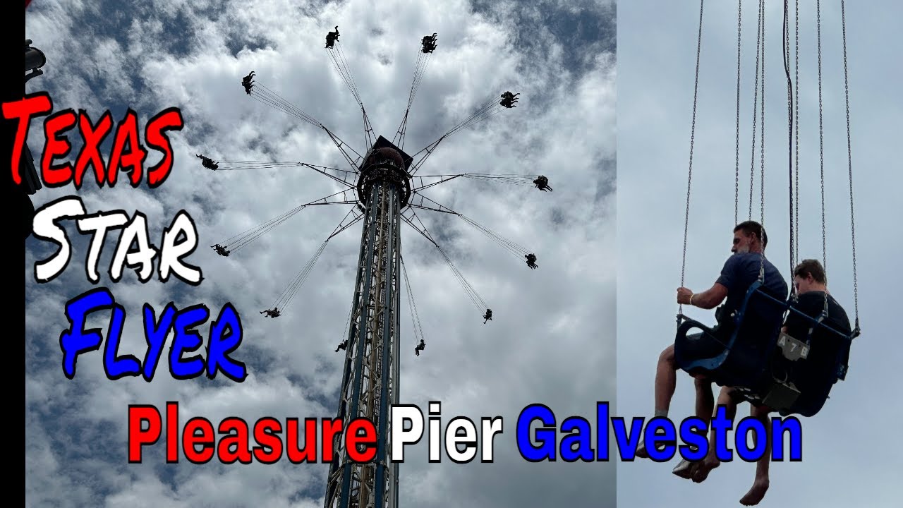 Flying High Above Pleasure Pier's Wildest Attraction- Texas Star Flyer