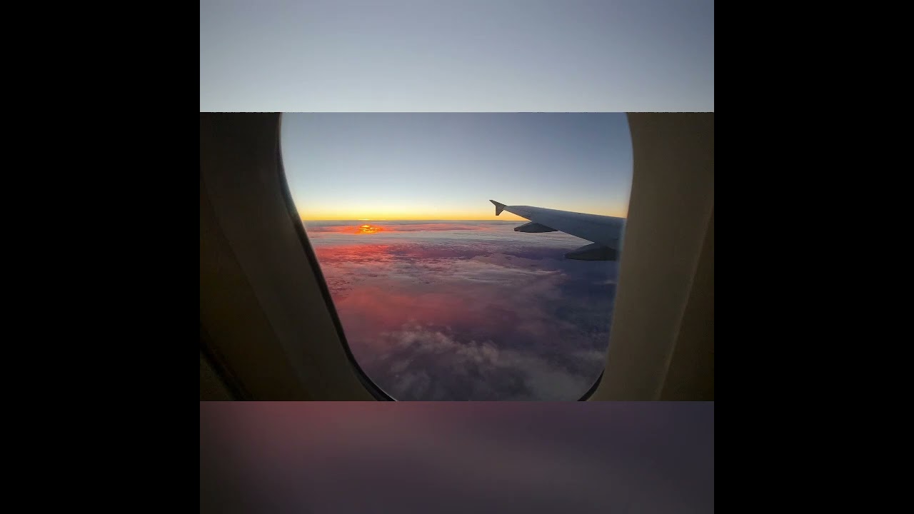 Flug in den Sonnenuntergang &uuml;ber Schweden 🇸🇪