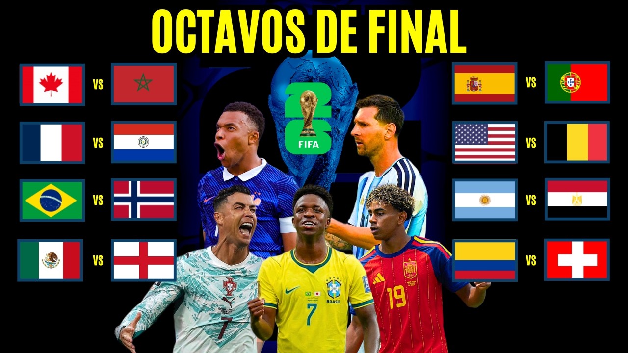 OCTAVOS DE FINAL: las CHANCES DE AVANZAR de cada pa&iacute;s en el Mundial 2026