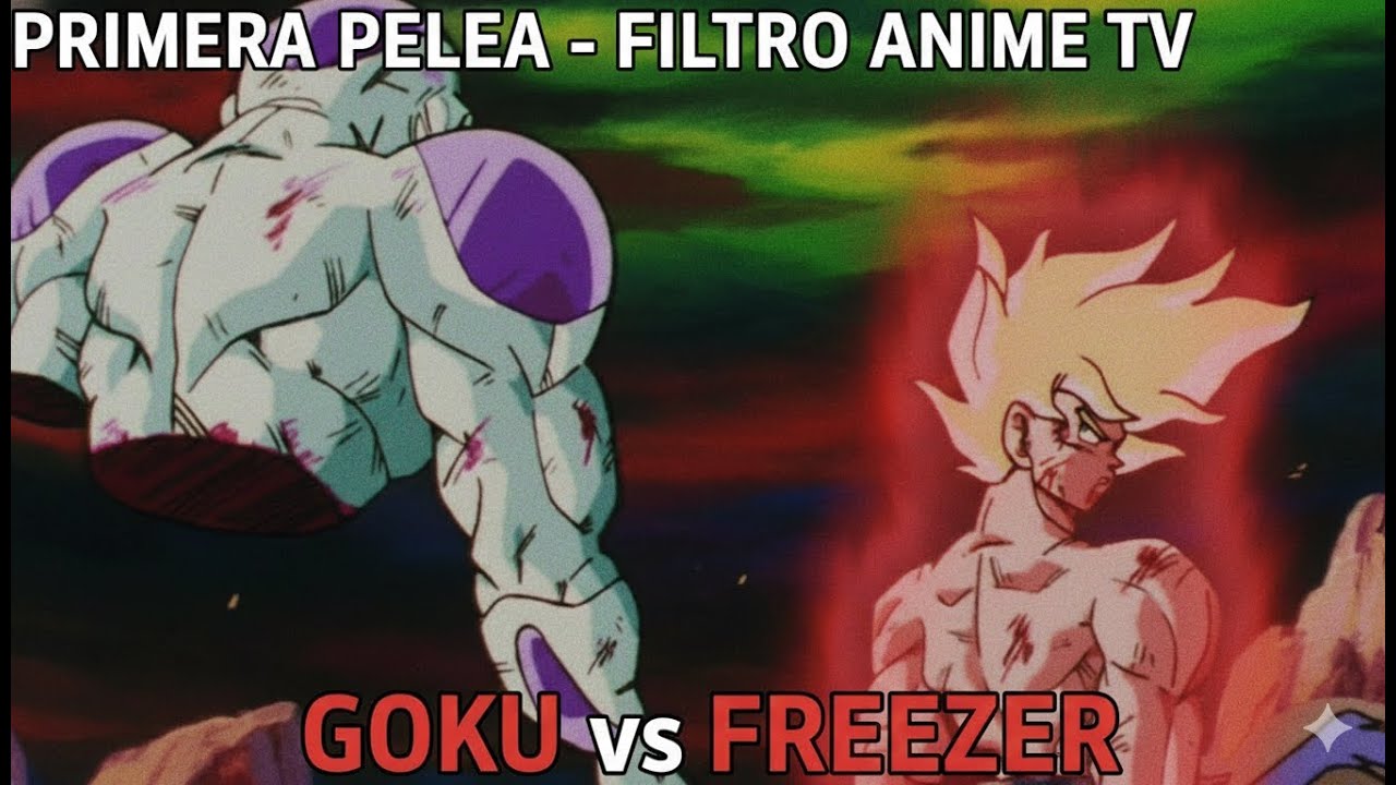 “GOKU vs FREEZER – Primera Pelea Épica en ULTRAWIDE con Filtro de Anime Retro TV”