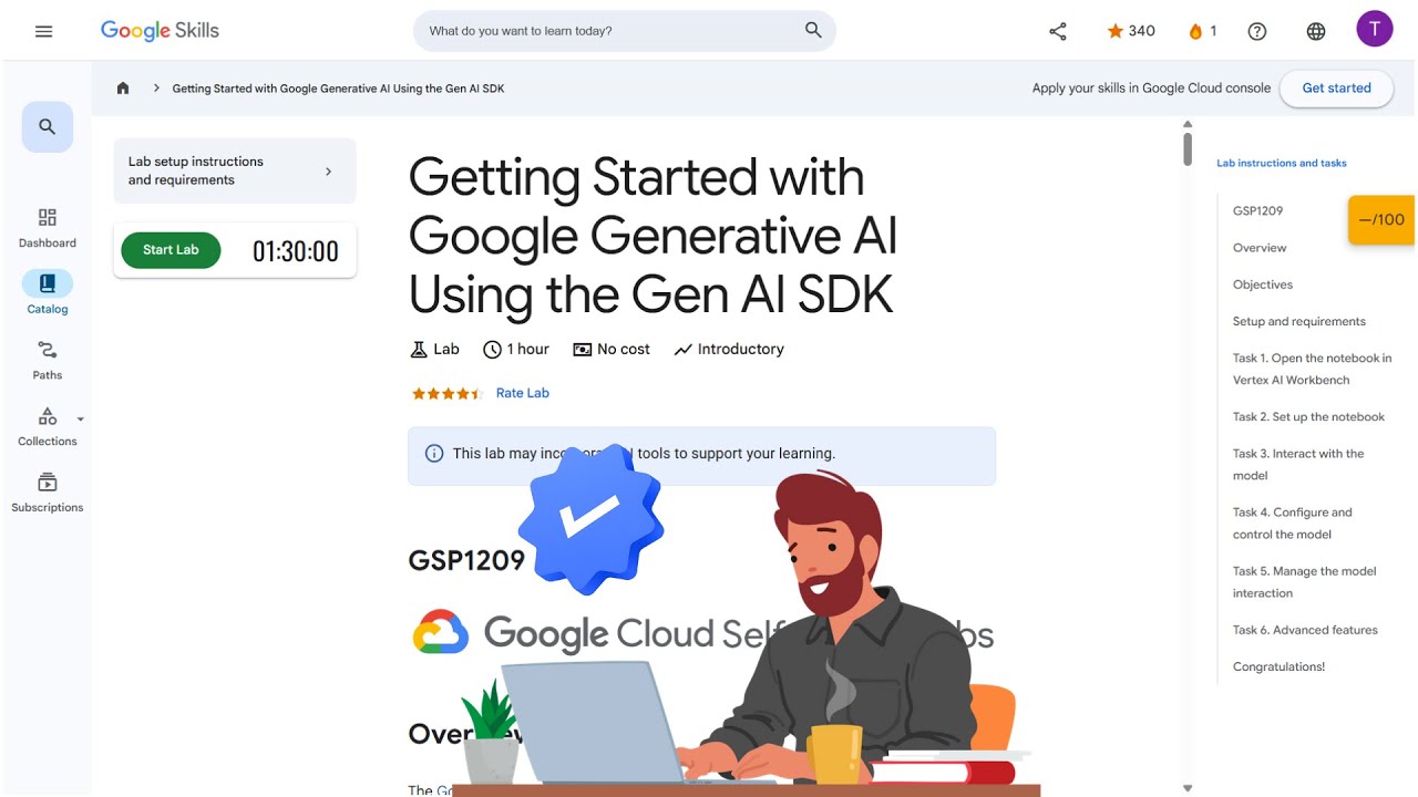 Getting Started with Google Generative AI Using the Gen AI SDK GSP1209 | #qwiklabs | #arcade