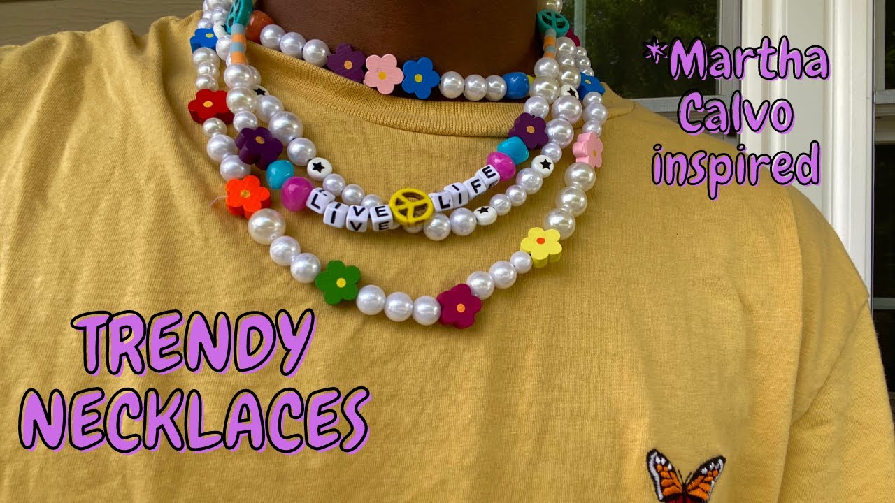 making trendy necklaces *martha calvo inspired*