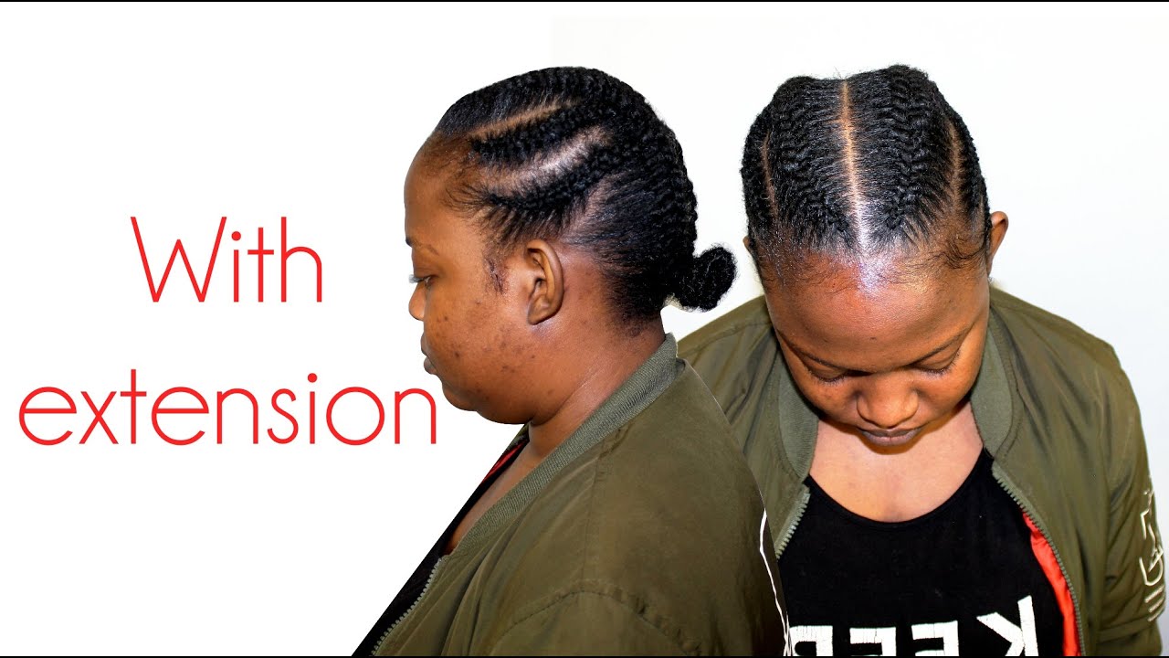 Needle & Yarn Cornrows With Hair Extensions | Highly Requested