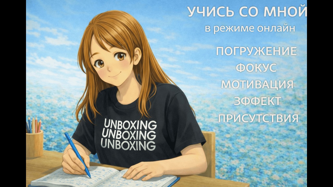 Study with Me📚Эффект Присутствия🎧 Ежедневное Обучение💪 #учисьсомной #studywithme