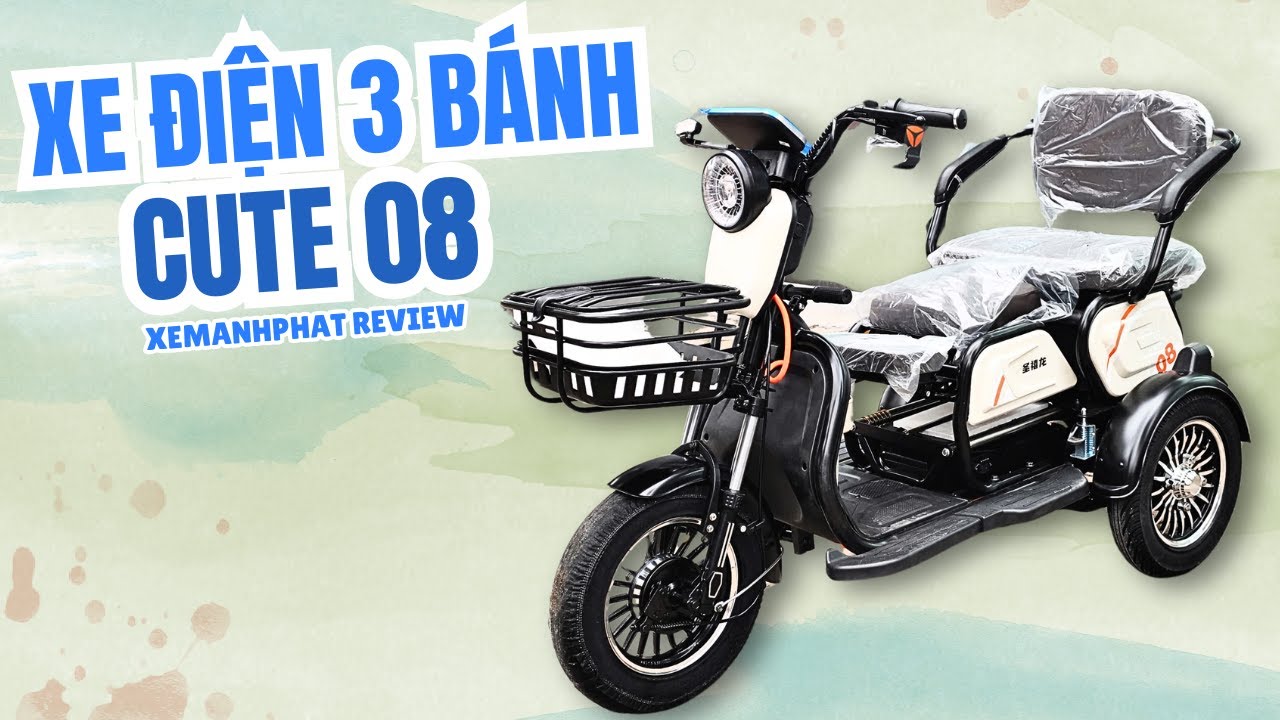 HÀNG VỀ ! XE ĐIỆN 3 BÁNH CUTE 08 VỀ THÊM 2 MÀU SẮC CỰC ĐẸP CHO CÔ CHÚ CÁC BÁC LỰA CHỌN !!