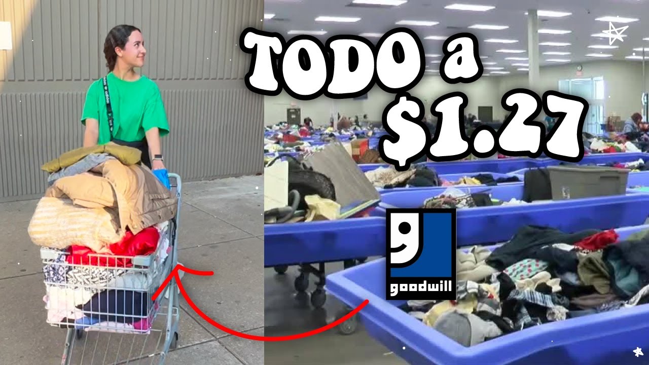 HAUL de lo que compré en GOODWILL OUTLET 💸 Ropa de 2da mano para vender en Internet | Patty Machado