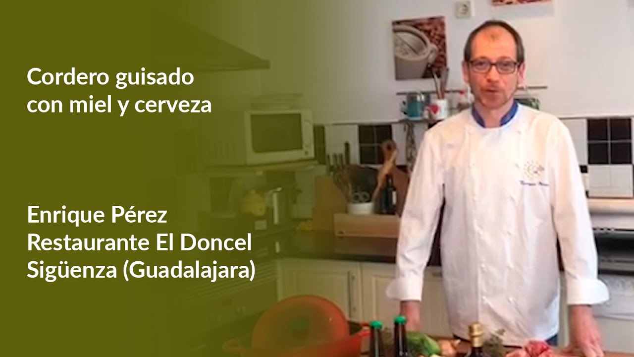 Cordero guisado con miel y cerveza - Enrique Pérez - Restaurante El Doncel (Sigüenza)