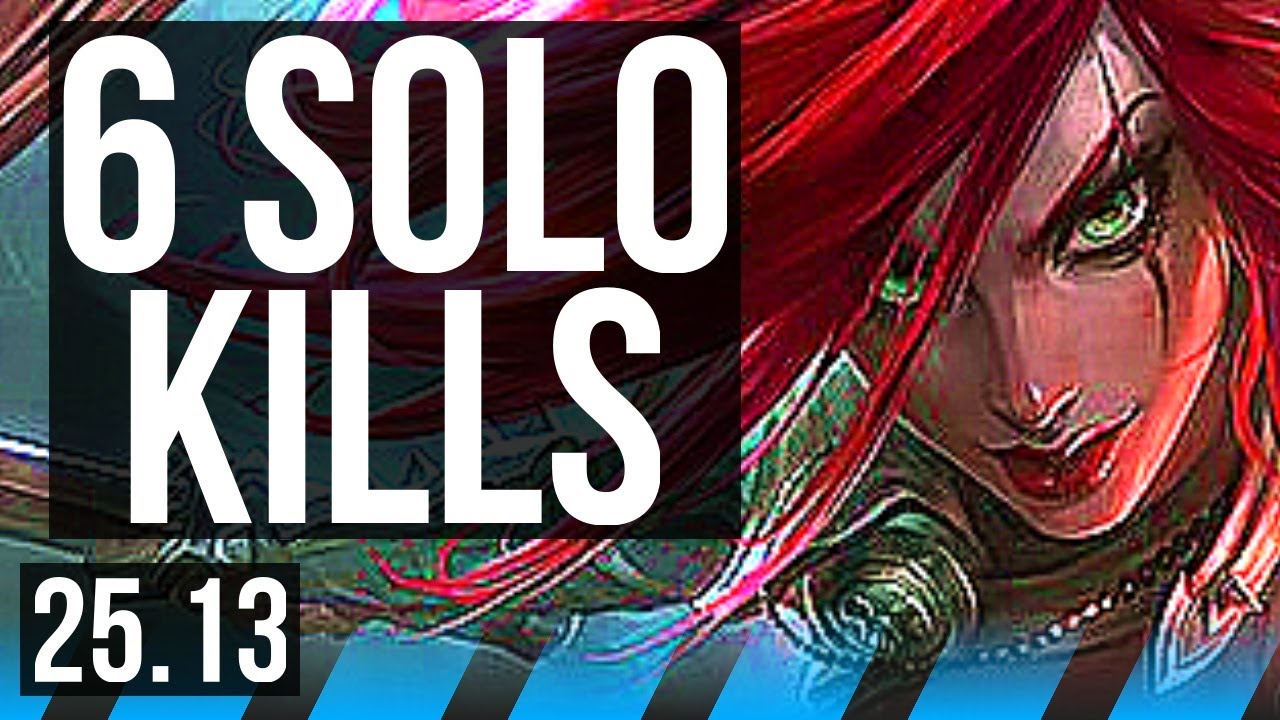 KATARINA vs IRELIA (MID) | 6 solo kills, Legendary, 19/4/7 | KR Diamond | 25.13
