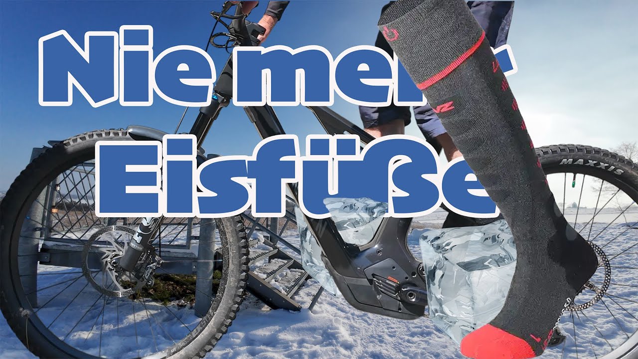 Beheizbare Socken im MTB-Test – Nie mehr kalte Füße beim Mountainbiken? Lenze Heizsocken 5.1 #152