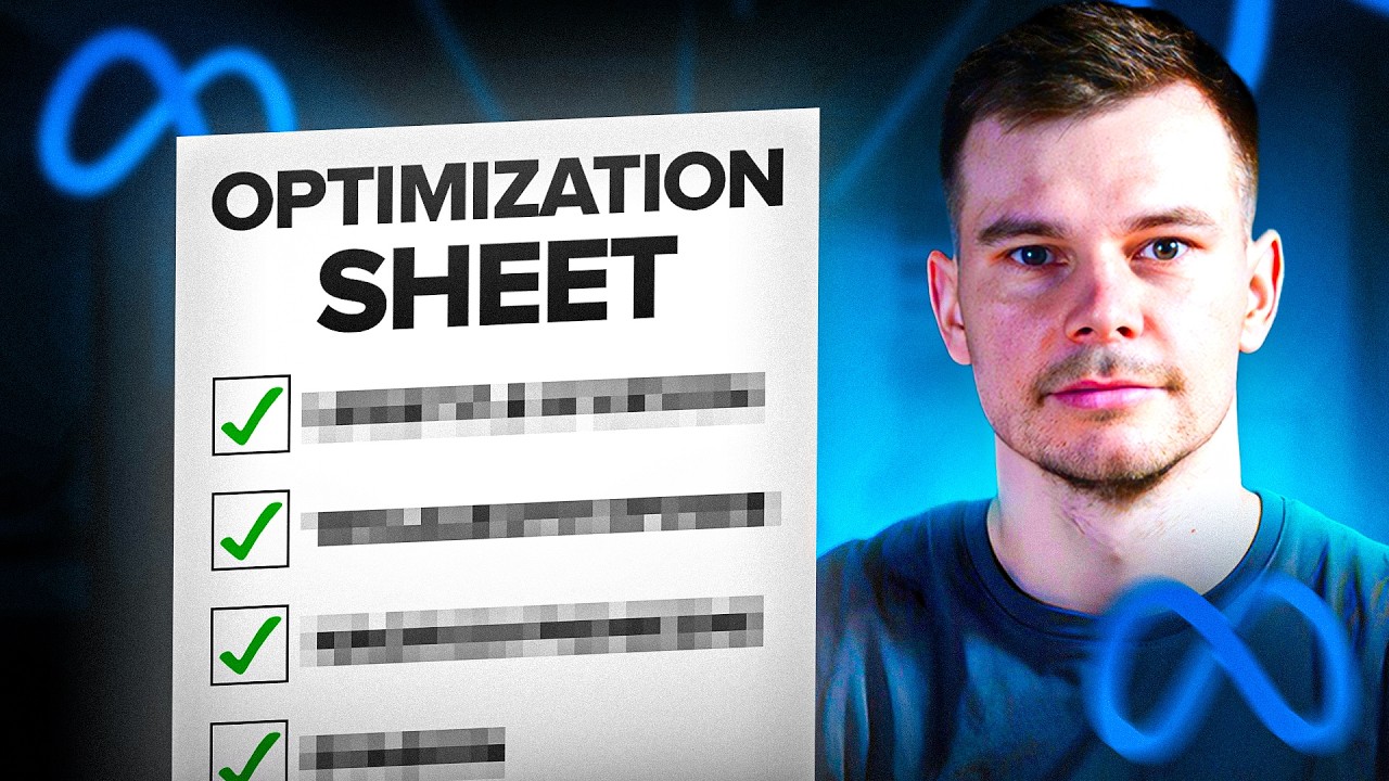 My Meta Ads Optimization Sheet for Scaling Ecom Profitably