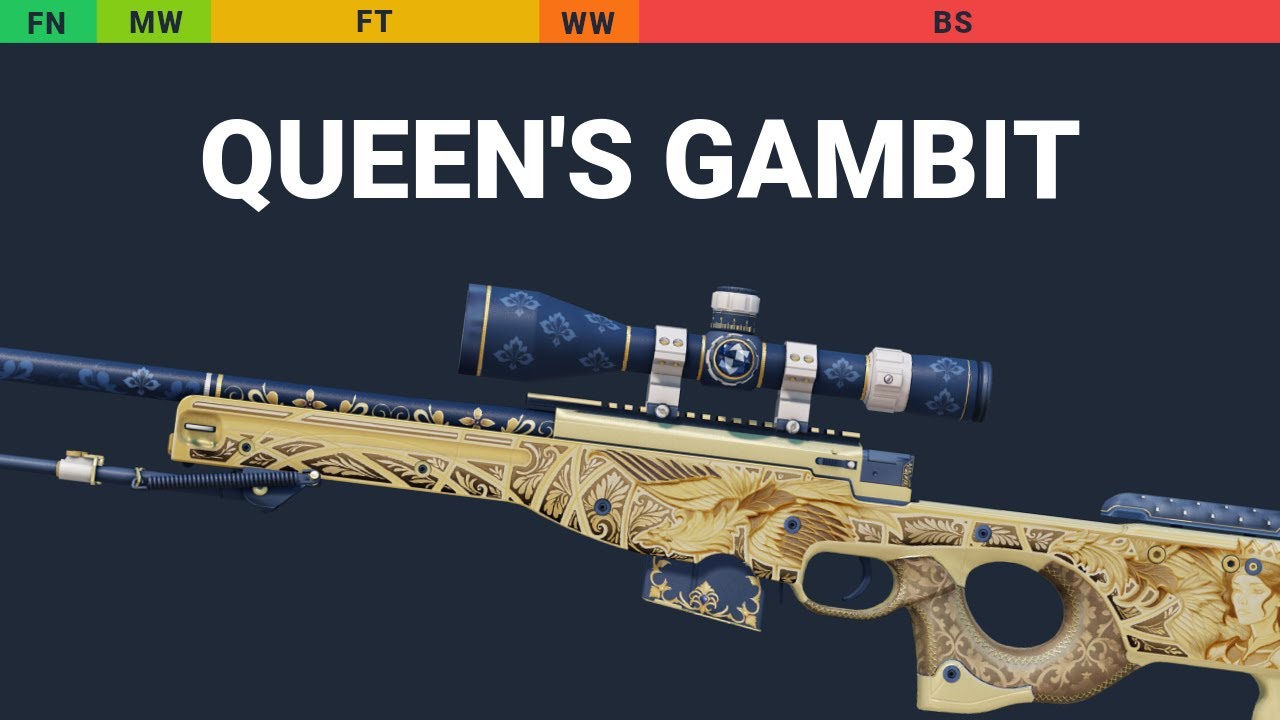 AWP Queen's Gambit - Skin Float And Wear Preview