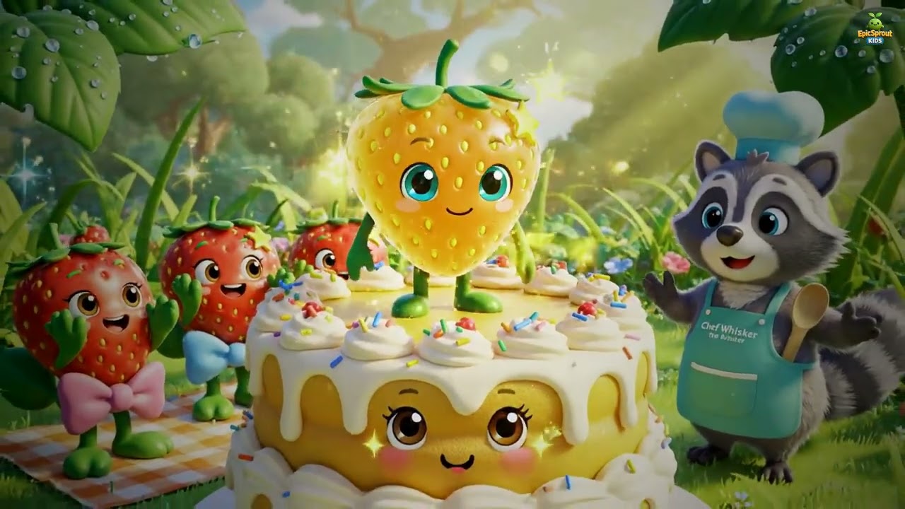 Norwegian | Jordb&aelig;ret som Ville Bli Ber&oslash;mt | The Strawberry Who Wanted to Be Famous | Kids Song
