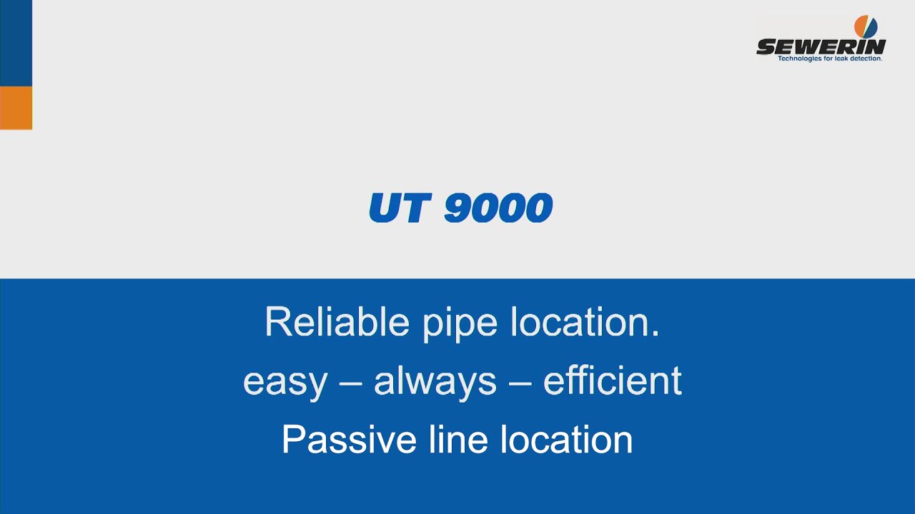 UT 9000 pipe locator - How to locate lines passively