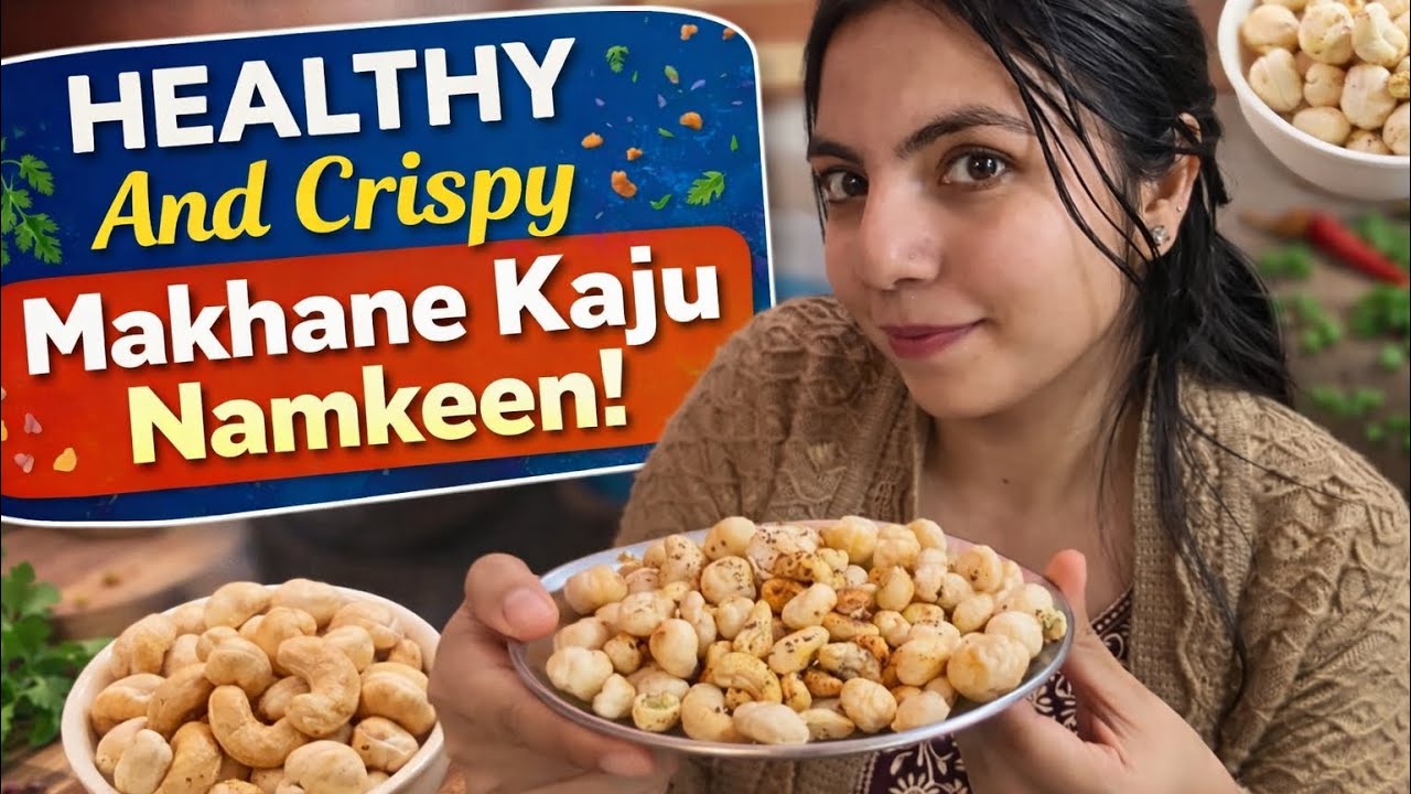 |Vlog-22| Healthy And Crispy Makhane Kaju Namkeen!
