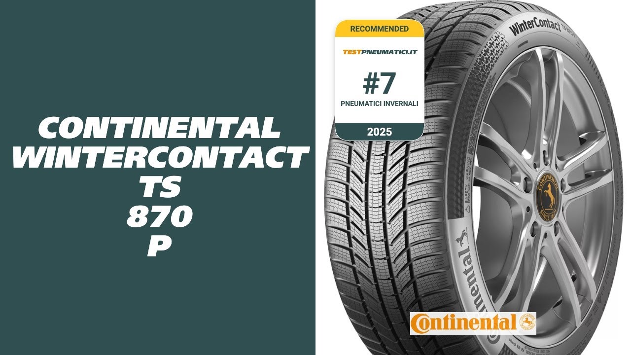 Continental WinterContact TS 870 P 2025: test e confronto vs Goodyear, Michelin, Vredestein
