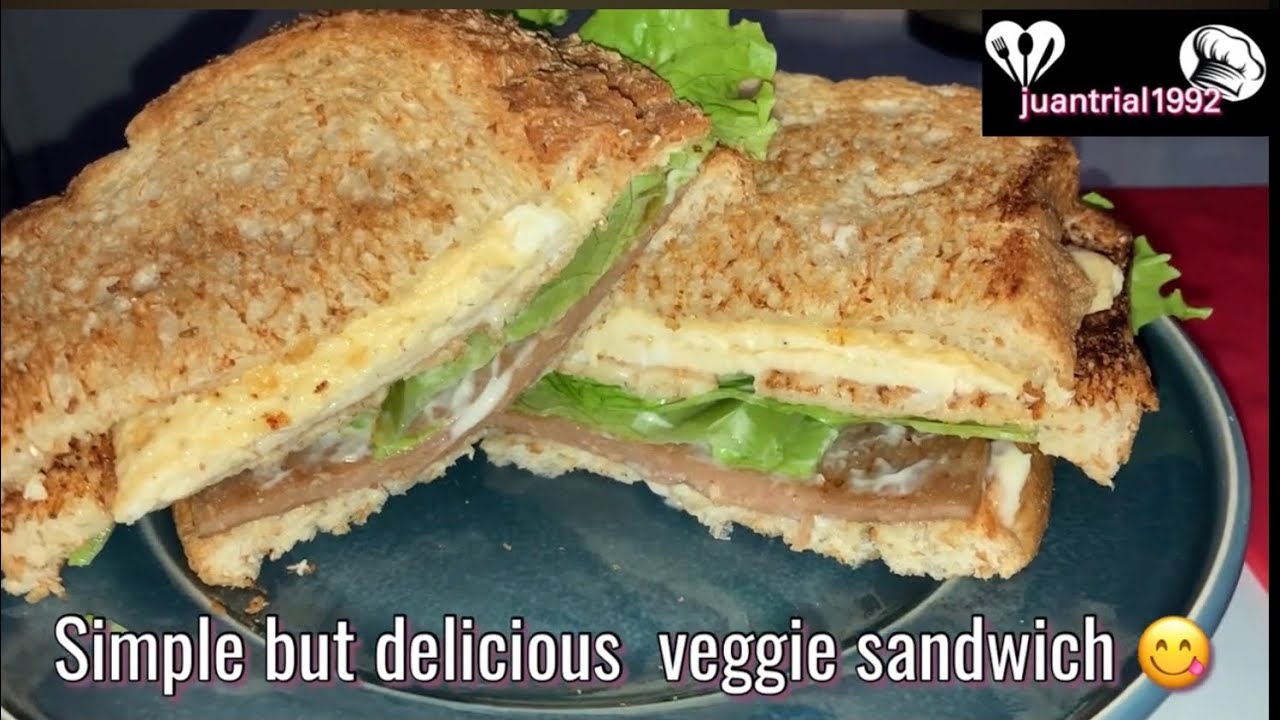 Veggie Sausage Patty Sandwich  For Lunch ! 
