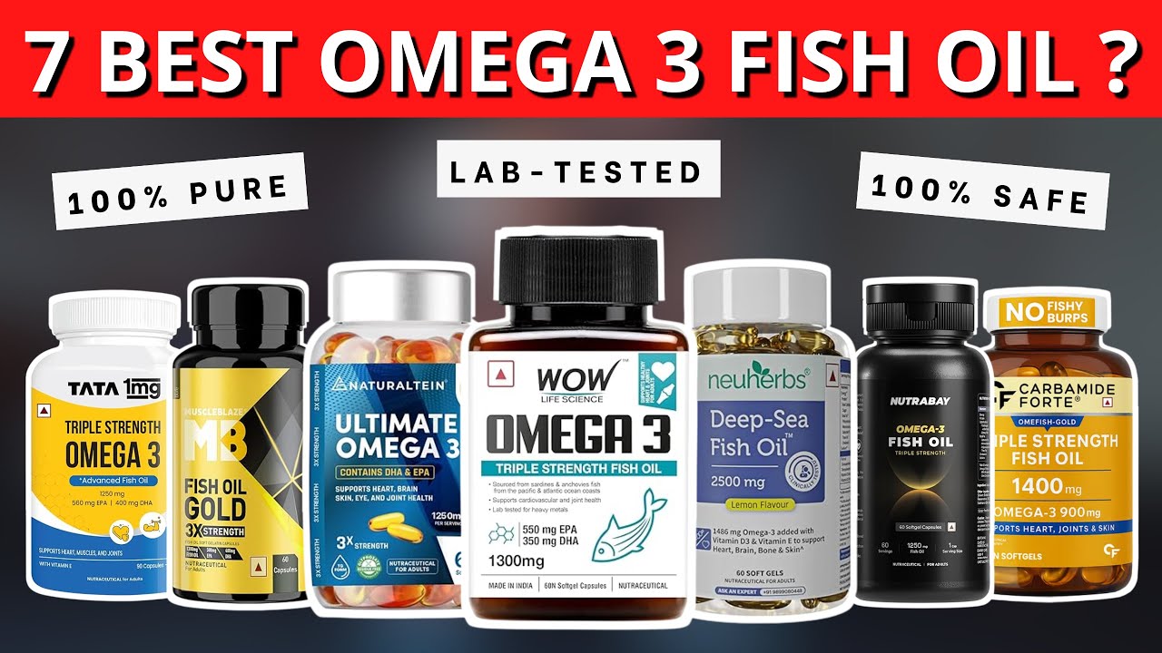 7 Best Omega 3 Fish Oil Capsules in India 2026 | Best Omega 3 Supplements in India