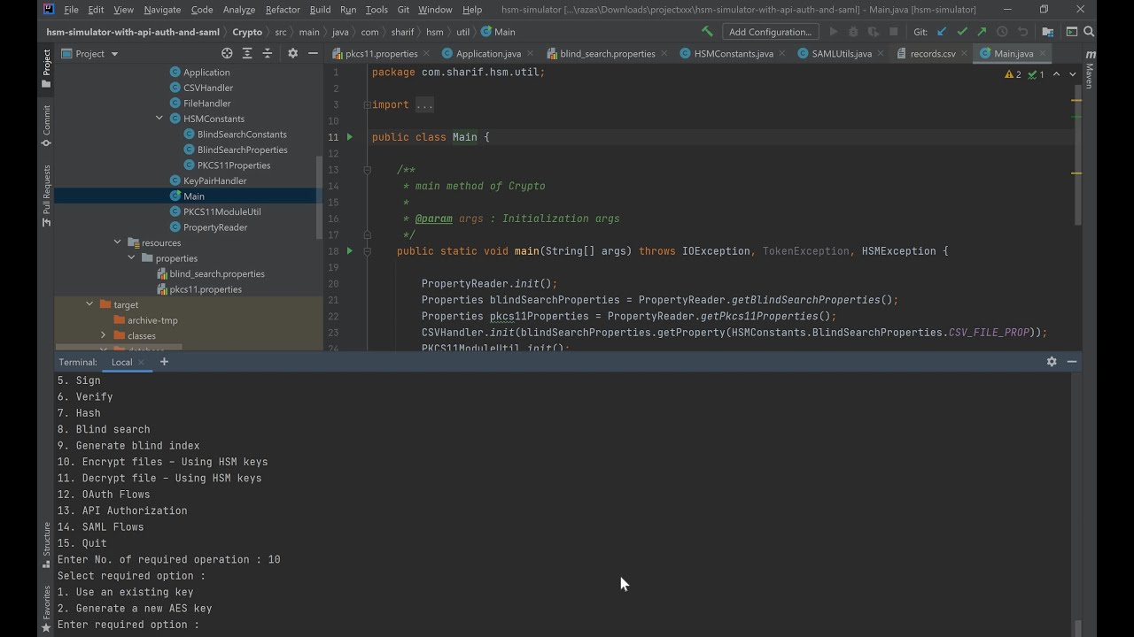 Ingesting Files with a HSM - PKCS11