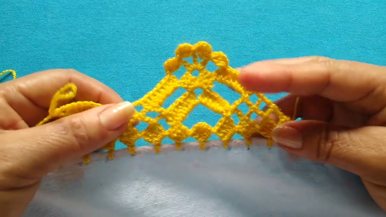 Preciosa puntilla num 875, super fácil y bonita.#parati #crochet #arte #fypシ゚viral #servilletas