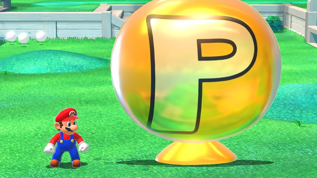 What happens when Mario collects the P-Balloon in Super Mario 3D World?