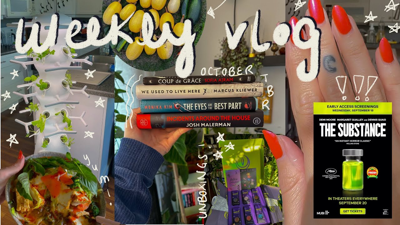back home, new seedlings, mooncat fallen collection & october tbr 🎃🌱💅