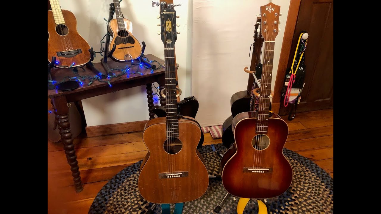 Vintage Guitar Shoot Out!  1940s Kay vs 1960s Harmony H-162