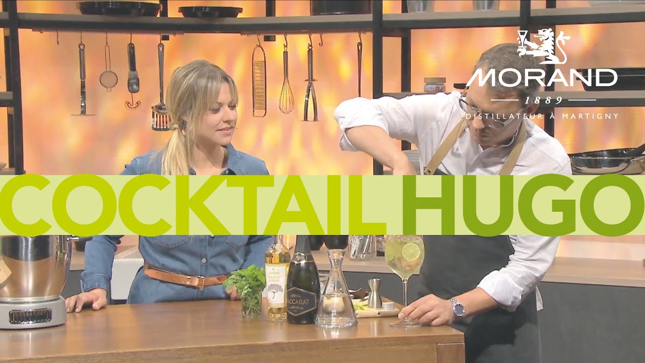 Cocktail Hugo &agrave; base de vin mousseux au sirop de fleur de sureau Bio Morand