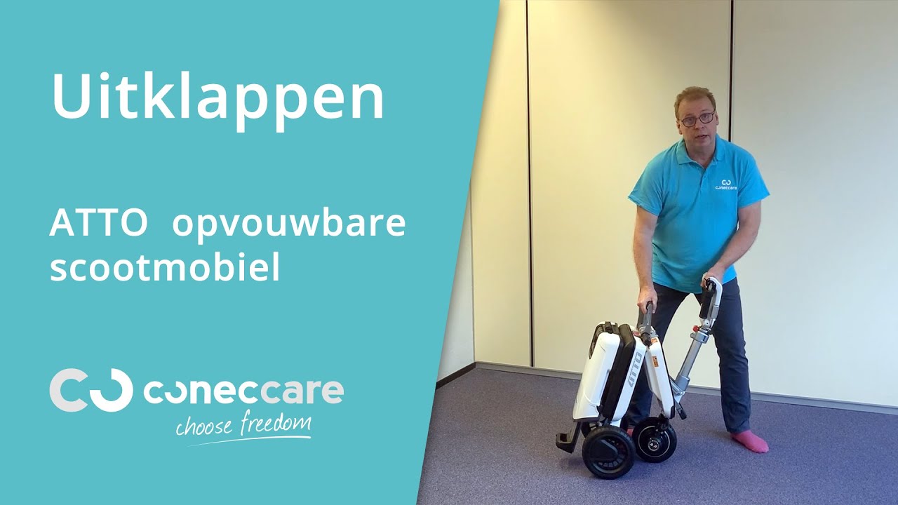 uitklappen ATTO opvouwbare scootmobiel