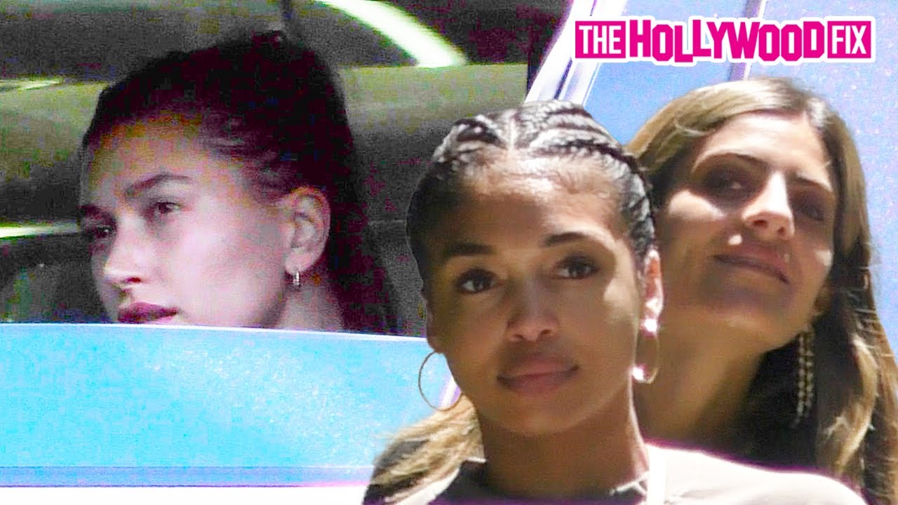 Hailey Bieber, Lori Harvey & Stylist Maeve Reilly All Cross Paths In The Morning At Forma Pilates