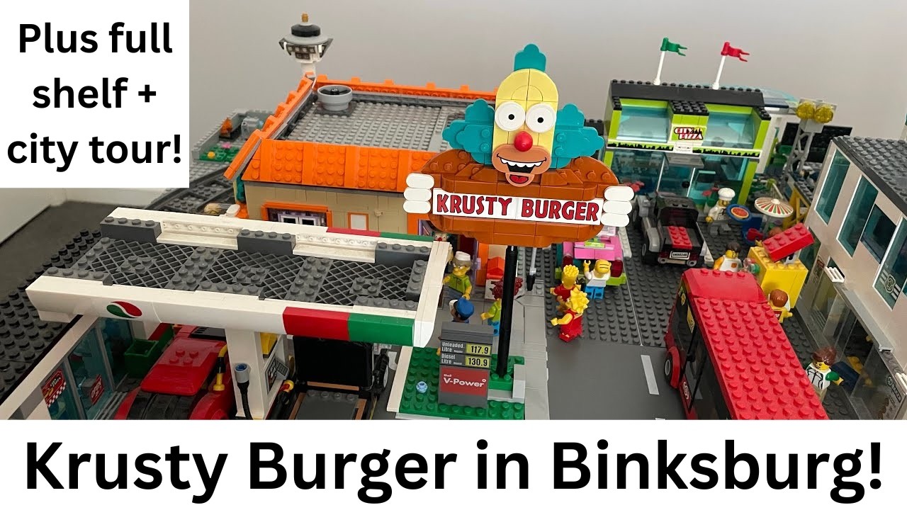 Binksburg Update 17! Added the Krusty Burger + Shelf Tour!
