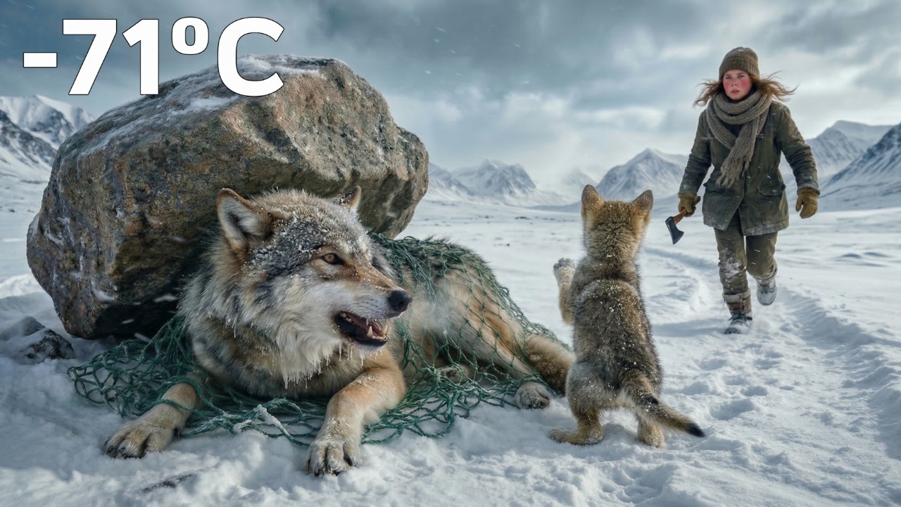 A Young Girl Saved a Frostbitten and Injured Mother Wolf — Then Something Unexpected Happened